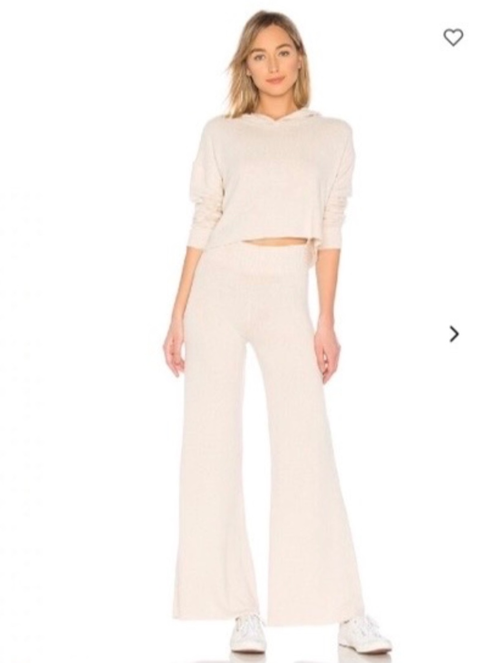 ONZIE KNIT WIDE LEG LOUNGE PANT OATMEAL M/L